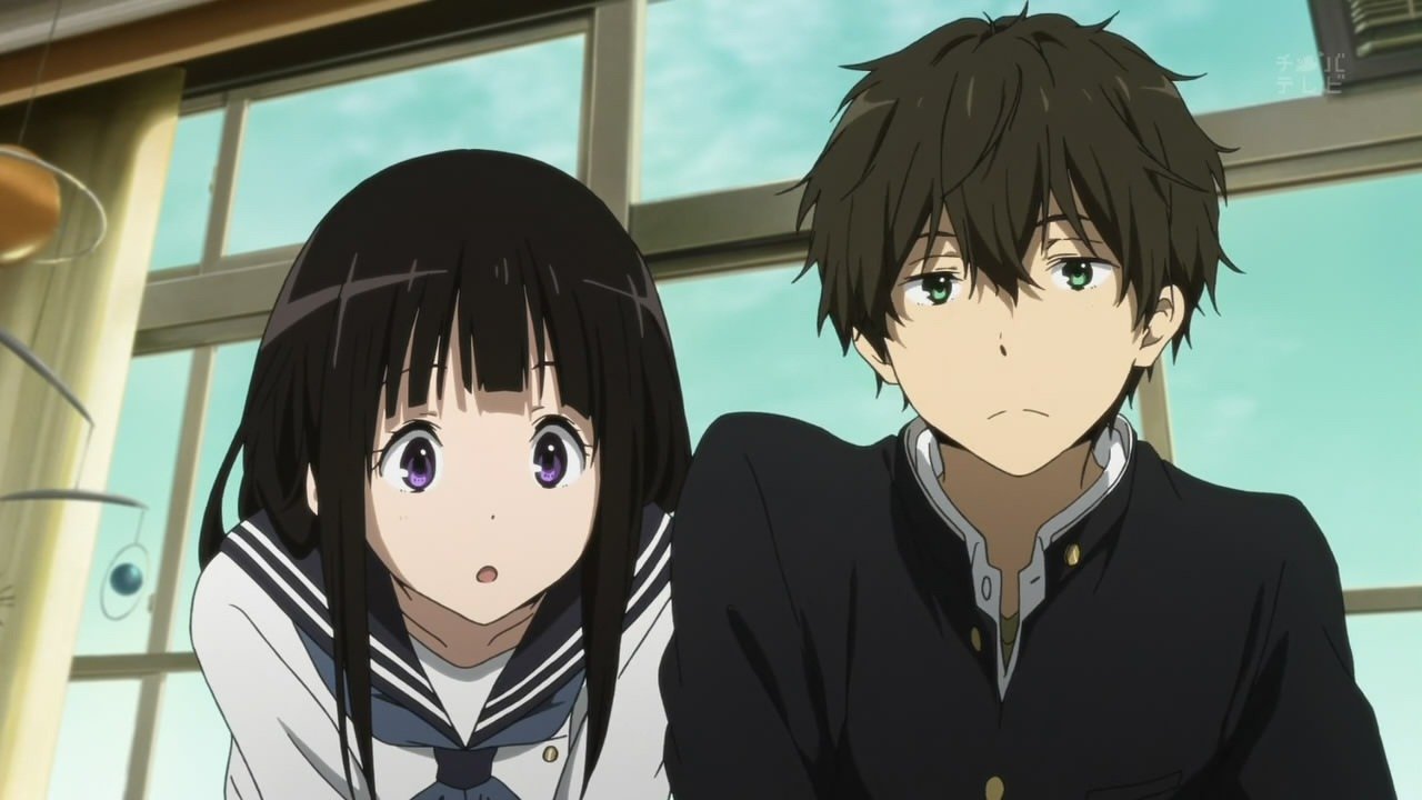 Hyouka anime featuring Houtarou Oreki a quiet and detached sigma protagonist